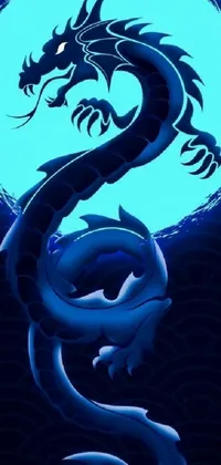Blue Azure Mythical Creature Live Wallpaper