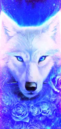 the wolf white Live Wallpaper