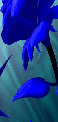 Blue Azure Petal Live Wallpaper
