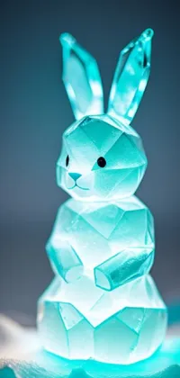 Blue Azure Rabbit Live Wallpaper
