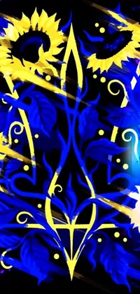 Blue Black Organism Live Wallpaper