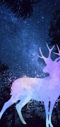 Blue Deer Organism Live Wallpaper