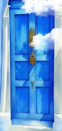 Blue Door Azure Live Wallpaper