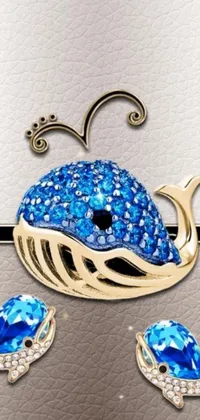 Experience the beauty of the deep sea with our stunning phone live wallpaper featuring a close-up of a whale jewelry set