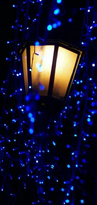 Blue fairy lights..  Light blue aesthetic, Blue aesthetic dark, Dark  blue wallpaper