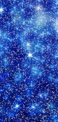 This live wallpaper features a stunning blue sky filled with sparkling stars, perfect to add a touch of relaxation and tranquility to your phone