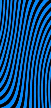 Looking for a fresh and mesmerizing way to customize your phone? Check out this striking live wallpaper! Featuring a blue and black striped pattern on a black background and an abstract illusionism design, this wallpaper creates a stunning optical illusion that shifts and moves as you swipe between screens