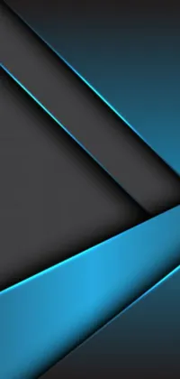 Experience a modern and edgy phone live wallpaper with a striking black and blue color scheme