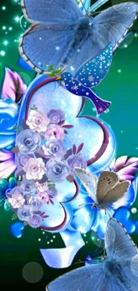 Blue Flower Plant Live Wallpaper