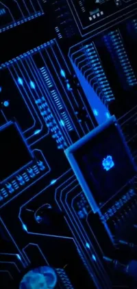 Blue Font Electronic Engineering Live Wallpaper