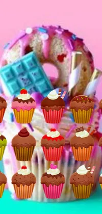 Looking for a cute and dynamic live wallpaper for your phone? Look no further than this adorable cupcake scene! Featuring textured frosting and colorful sprinkles, a cute tablecloth pattern, and interactive movement as you tilt your phone, this wallpaper is sure to satisfy your sweet tooth