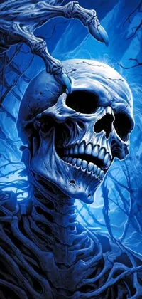 Blue Jaw Bone Live Wallpaper