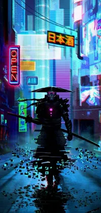 Cyberpunk City Live Wallpaper - WallpaperWaifu