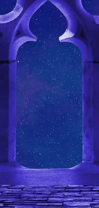 Blue Light Purple Live Wallpaper