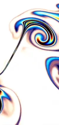 Blue Liquid Eyelash Live Wallpaper