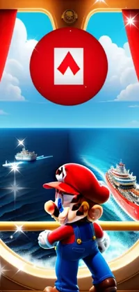 Blue Mario Red Live Wallpaper