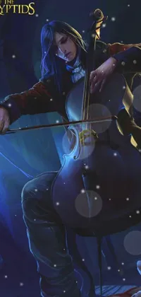 Blue Musician Musical Instrument Live Wallpaper