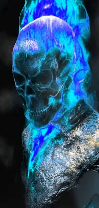 Blue Organism Bone Live Wallpaper