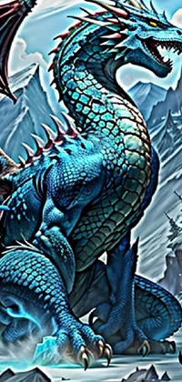 Blue Organism Mythical Creature Live Wallpaper
