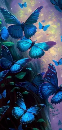Blue Pollinator Insect Live Wallpaper