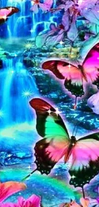 Blue Pollinator Mythical Creature Live Wallpaper