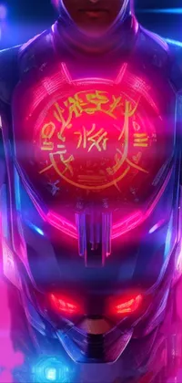 Transform your phone screen into a neon-lit cyberpunk masterpiece with this live wallpaper