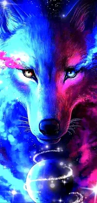 Galaxy wolf deals wallpaper