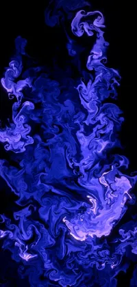 Blue Purple Liquid Live Wallpaper