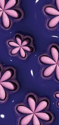 Blue Purple Petal Live Wallpaper