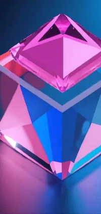 Blue Purple Triangle Live Wallpaper