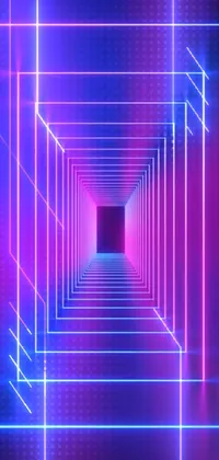The Neon Tunnel Live Wallpaper is an eye-catching phone background with a futuristic maximalist design