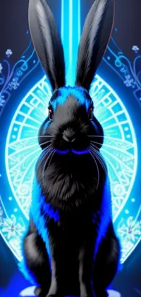 Blue Rabbit Light Live Wallpaper