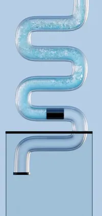 Blue Rectangle Font Live Wallpaper