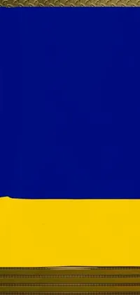 This live wallpaper features a cell phone displaying the flag of Ukraine
