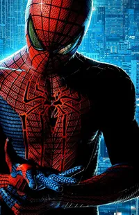 Blue Spider-man Sleeve Live Wallpaper
