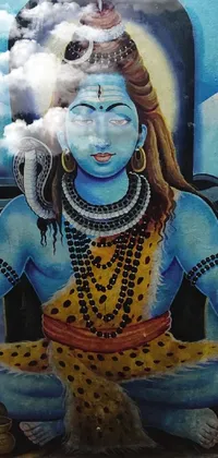 Blue Temple Art Live Wallpaper