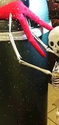 Bone Art Skull Live Wallpaper
