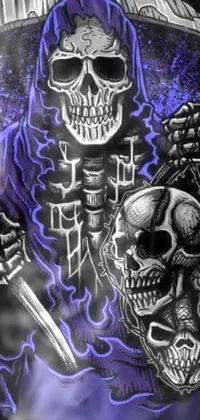 Bone Font Skull Live Wallpaper