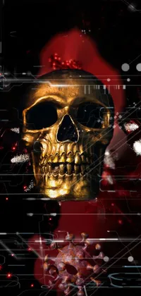 Gold Skull Live Wallpaper