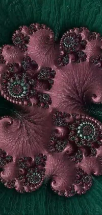 Botany Purple Organism Live Wallpaper