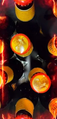 Bottle Amber Light Live Wallpaper