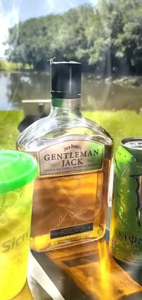 Bottle Liquid Green Live Wallpaper