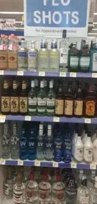 Bottle Liquid Shelf Live Wallpaper