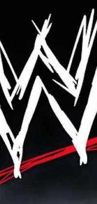 This WWE live wallpaper features the iconic WWE logo set against a black background, bringing a touch of edgy style to your device