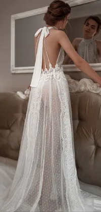 Bride Wedding Dress Sleeve Live Wallpaper