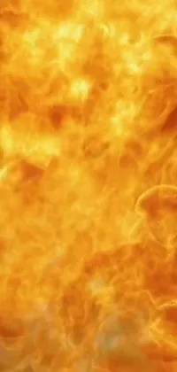 Looking for an amazing live phone wallpaper to add to your collection? Look no further than this highly detailed close-up of a burning fire