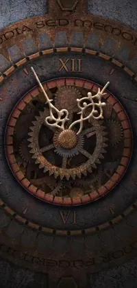 Get mesmerized by the stunning phone live wallpaper inspired by kinetic art and steampunk culture