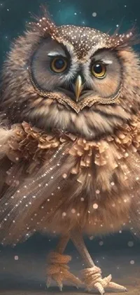 Brown Bird Eye Live Wallpaper