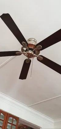 Brown Ceiling Fan Home Appliance Live Wallpaper