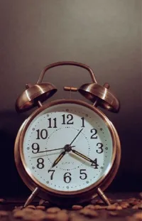Brown Clock Alarm Clock Live Wallpaper